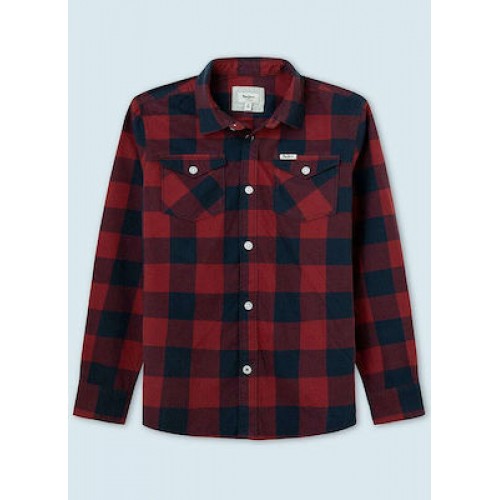 PEPE JEANS Ascot Check Shirt PB302126-0AA