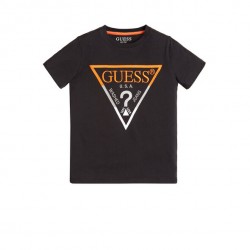 GUESS  ΠΑΙΔΙΚΗ ΜΠΛΟΥΖΑ ΜΕ ΚΕΝΤΗΜΕΝΟ LOGO ΑΓΟΡΙ H1RJ05K8HM0-JBLK