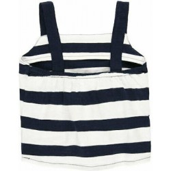 Boboli Παιδικό Καλοκαιρινό Crop Top Αμάνικο για Κορίτσι Navy Μπλε
