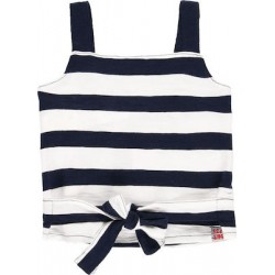 Boboli Παιδικό Καλοκαιρινό Crop Top Αμάνικο για Κορίτσι Navy Μπλε