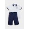 Set with polo and twill shorts