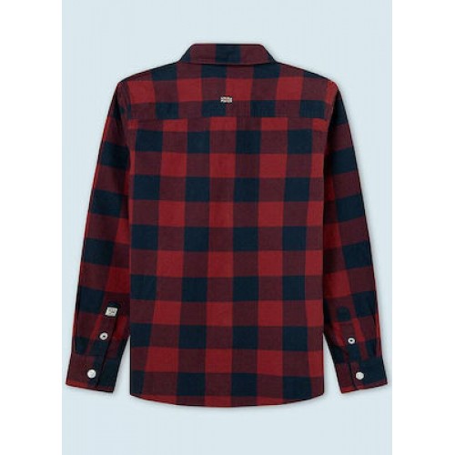 PEPE JEANS Ascot Check Shirt PB302126-0AA