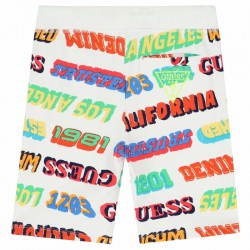 GUESS Boys White Logo Shorts